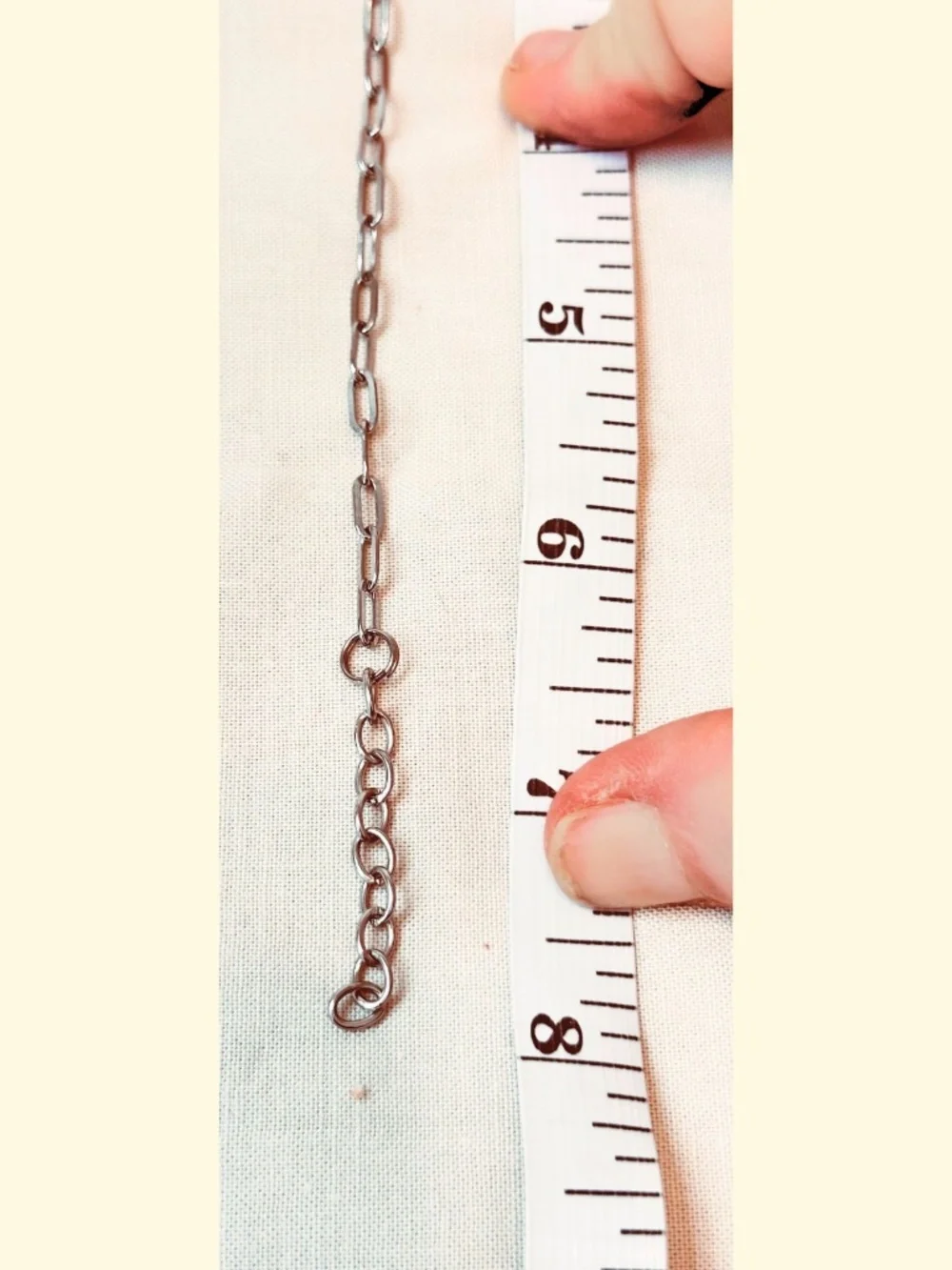 Handcrafted Stainless Steel Small Welded Paperclip Link Bracelet Minimalist Gift